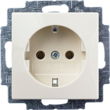 ABB Kontaktligzda 1-v z/a ar zemējumu 92 bēša Basic55