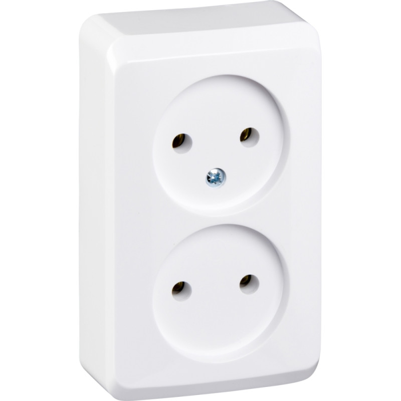 Schneider Electrics Kontaktligzda 2-v v/a bez zem. balta IP20 PRIMA