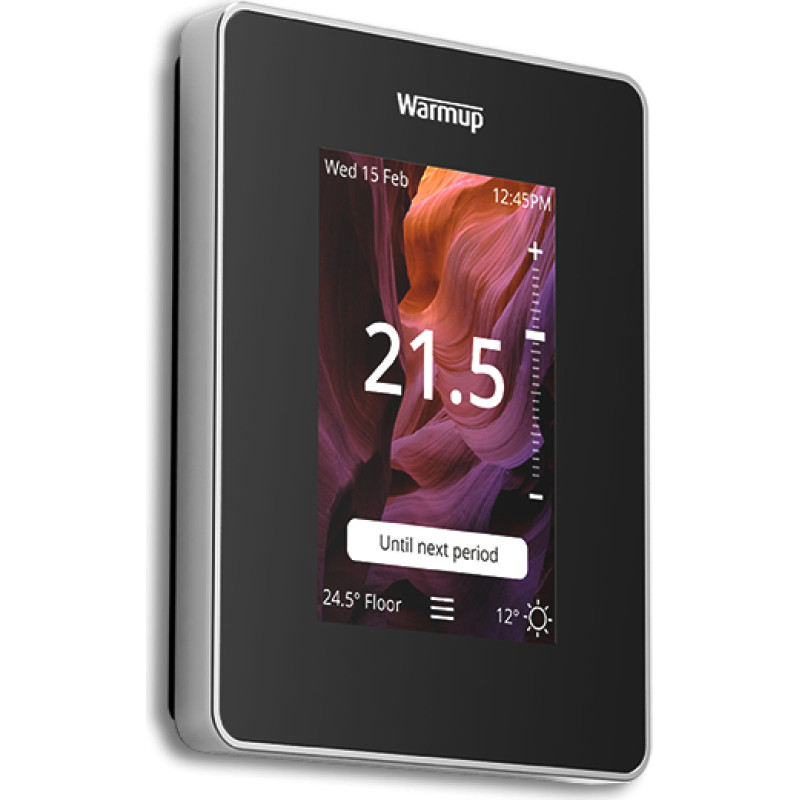Warmup 6iE Smart WiFi termostats, melns