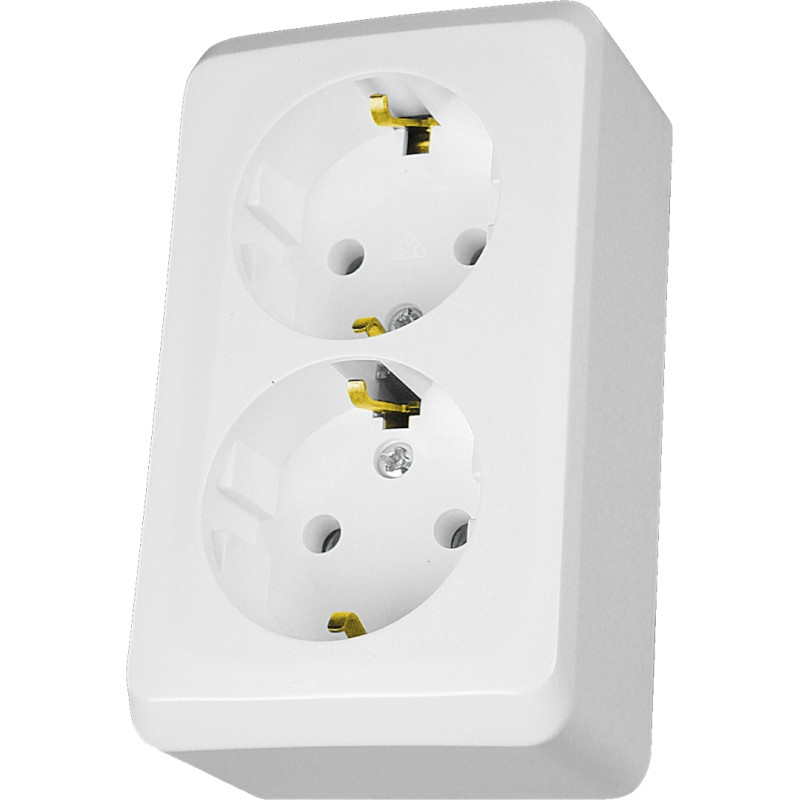 Schneider Electrics Kontaktligzda 2-v v/a ar zem. balta IP20 PRIMA