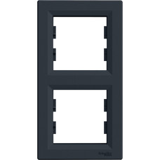 Schneider Electrics Rāmis 2-v vertikāls antracīts Asfora