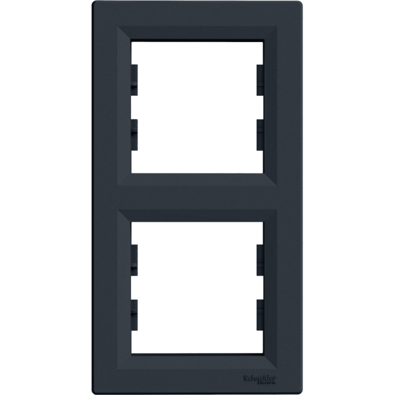 Schneider Electrics Rāmis 2-v vertikāls antracīts Asfora