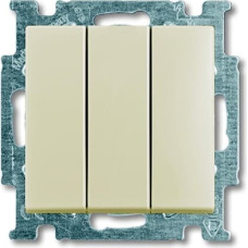 ABB Trīs taustiņu slēdzis (1+1+1) z/a (meh.) bēšs Basic55