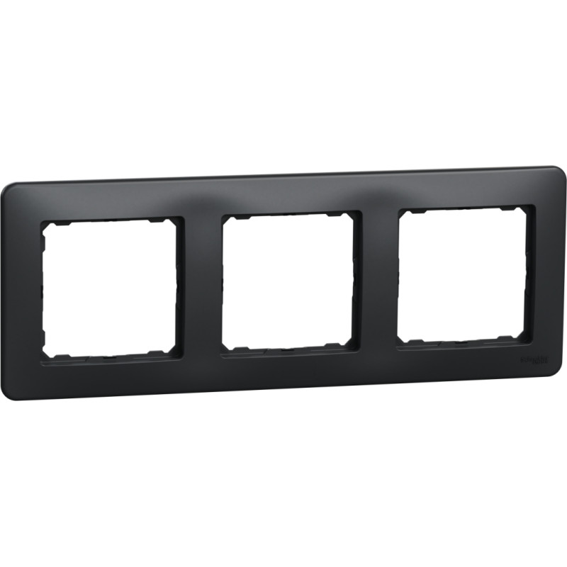 Schneider Electrics Rāmis 3-v antracīts SEDNA Design