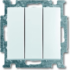 ABB Trīs taustiņu slēdzis (1+1+1) z/a (meh.) balts Basic55