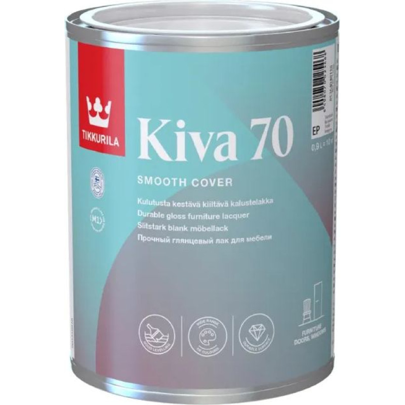 Tikkurila Kiva 70 spīdīga laka mēbelēm 0,225L