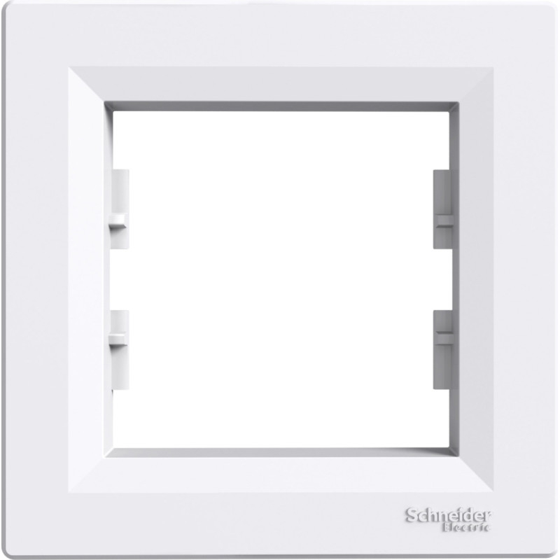 Schneider Electrics Rāmis 1-v horizontāls balts Asfora