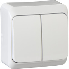 Schneider Electrics Divu taustiņu slēdzis (1+1) v/a balts PRIMA