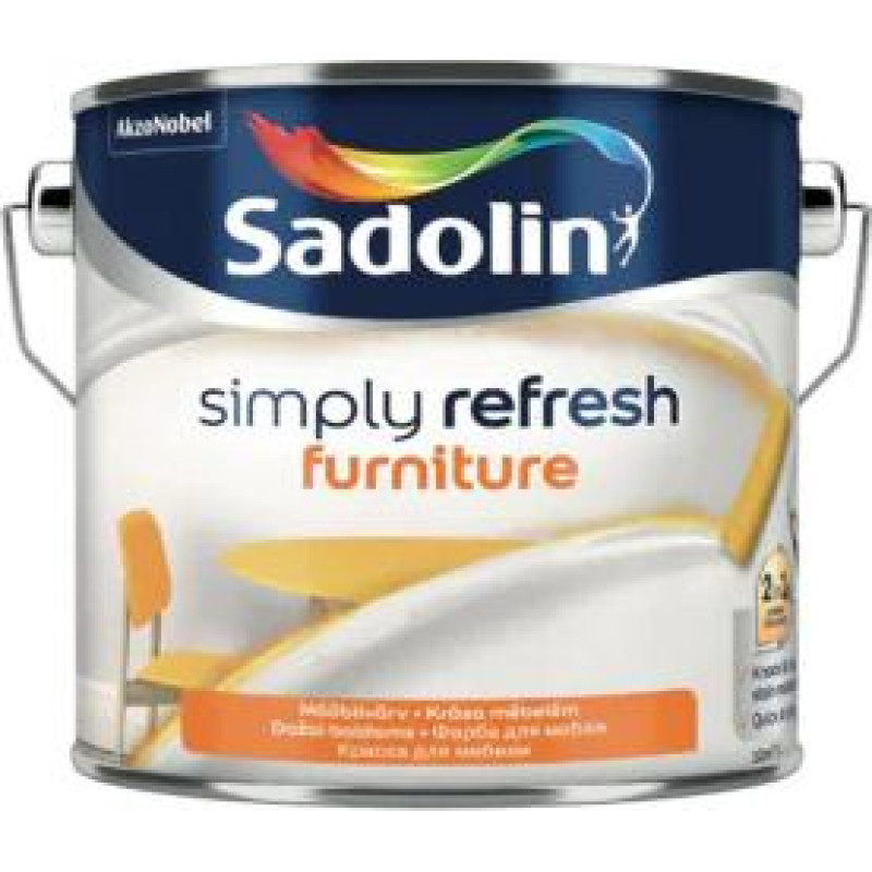 Sadolin Simply Refresh Furniture Matēta krāsa mēbelēm, BW 0.5L