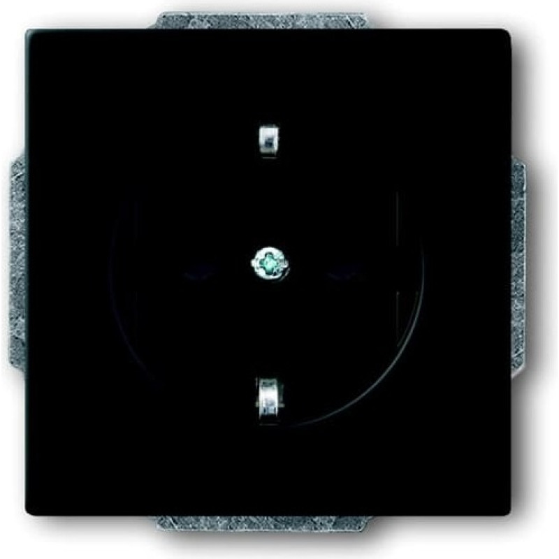 ABB Kontaktligzda 1-v z/a ar zem. kont.aiz. 885 melna matēta Future Linear