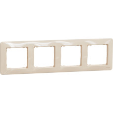 Schneider Electrics Rāmis 4-v bēšs SEDNA Design