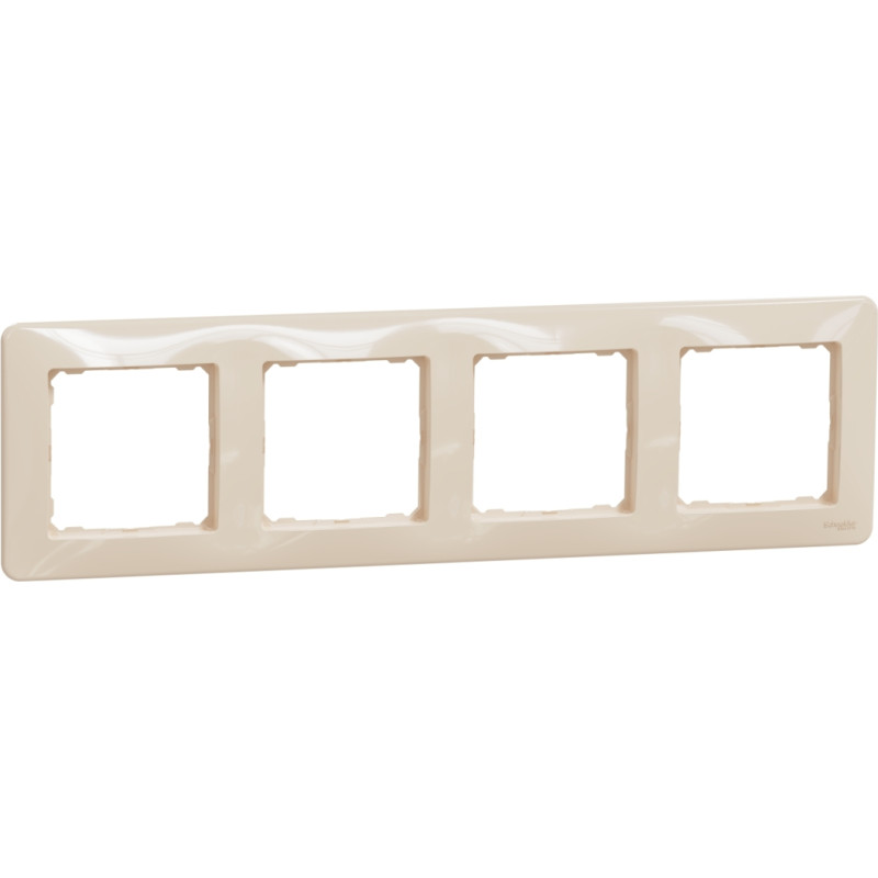 Schneider Electrics Rāmis 4-v bēšs SEDNA Design