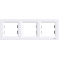 Schneider Electrics Rāmis 3-v horizontāls balts Asfora