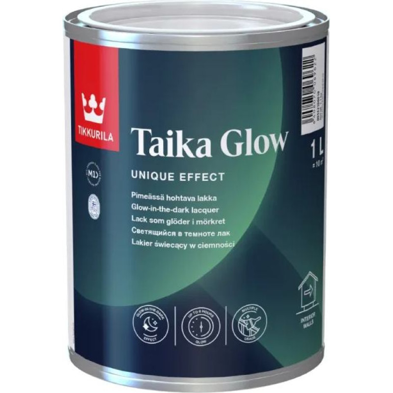 Tikkurila Taika Glow tumsā spīdoša ūdens bāzes laka 0,3L