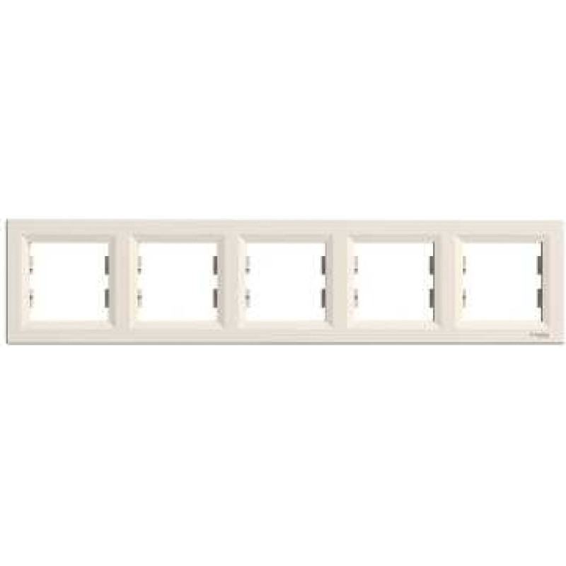 Schneider Electrics Rāmis 5-v horizontāls bēšs Asfora