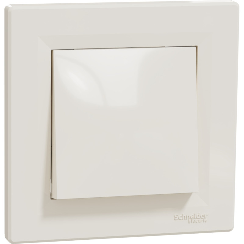 Schneider Electrics Krusta slēdzis z/a bē&scaron;s IP20 (ar rāmi) Asfora