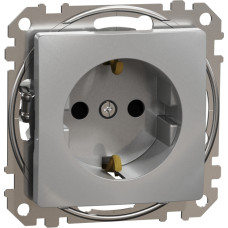 Schneider Electrics Kontaktligzda 1-v z/a (meh) ar zem. (atsp.ter.) alumīnijs SEDNA Design