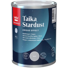 Tikkurila Taika Stardust Silver caurspīdīga, pilnīgi matēta efektlazūra, sudraba, 1L