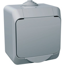 Schneider Electrics Kontaktligzda 1-v v/a ar zem. kontaktu aiz. pelēka IP44 CEDAR Plus