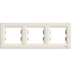 Schneider Electrics Rāmis 3-v horizontāls bēšs Asfora