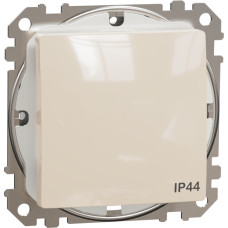 Schneider Electrics 1 pola slēdzis z/a (meh.) bēšs IP44 SEDNA Design
