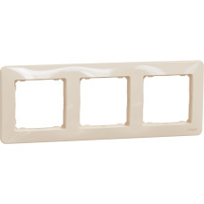 Schneider Electrics Rāmis 3-v bēšs SEDNA Design