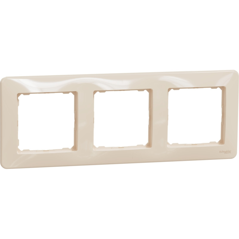 Schneider Electrics Rāmis 3-v bēšs SEDNA Design