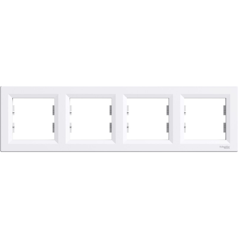 Schneider Electrics Rāmis 4-v horizontāls balts Asfora