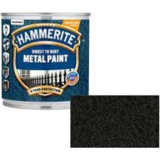 Hammerite Hammered Āmurkaluma aizsargkrāsa metāla virsmām, melna 0.75L