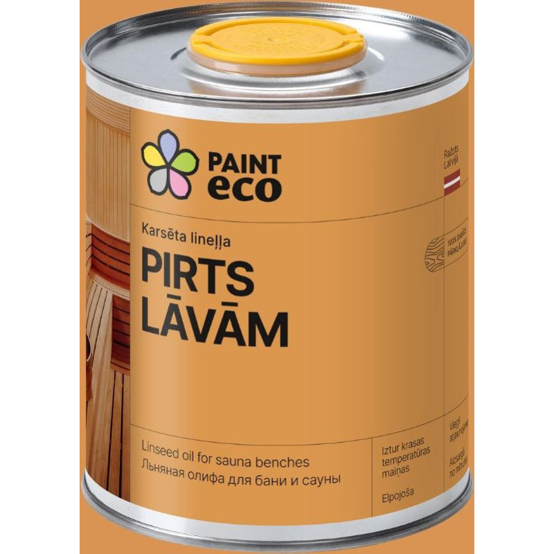 Paint Eco Lineļļa pirts lāvām, 2,5L