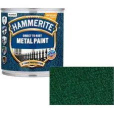 Hammerite Hammered Āmurkaluma aizsargkrāsa metāla virsmām, tumši zaļa 0.75L