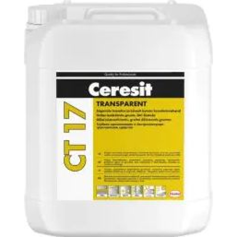 Ceresit CT 17 Profi Tiefgrunt Transparent Dziļi iesūco&scaron;a grunts, caurspīdīga, 5L