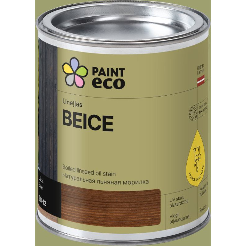 Paint Eco Lineļļas beice, tonis: Lācis 0,75L