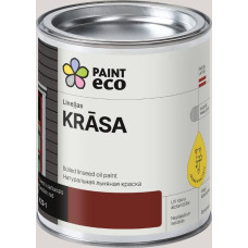 Paint Eco Lineļļas pernicas krāsa, tonis: Zviedru sarkanais 0,75L