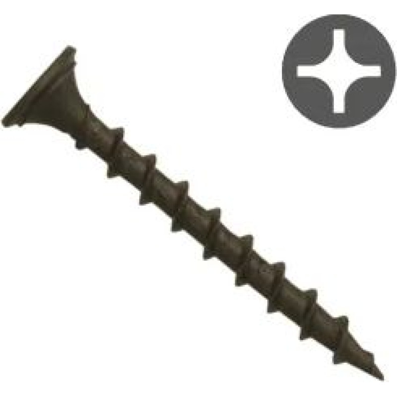 Bravo Reģipša skrūve kokam SPEC 25, 4.8x115mm (100gab)