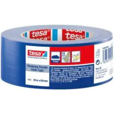 Tesa 4398 Plastering Cloth Tape auduma apmetēju lente ārdarbiem, UV (2 ned.), zila, 50mm x 25m