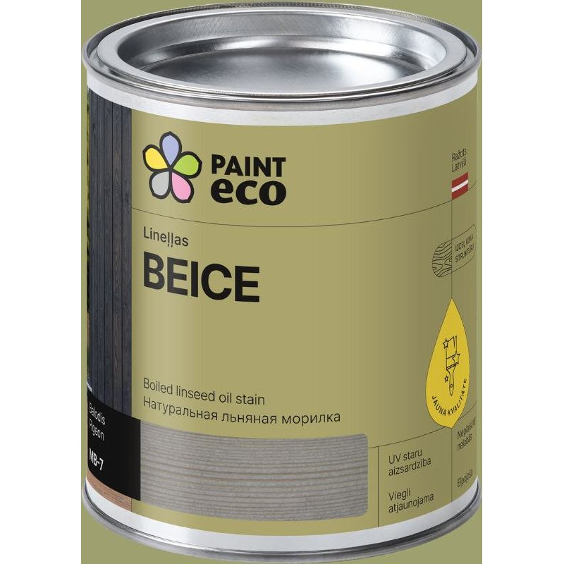 Paint Eco Lineļļas beice, tonis: Balodis 2,5L