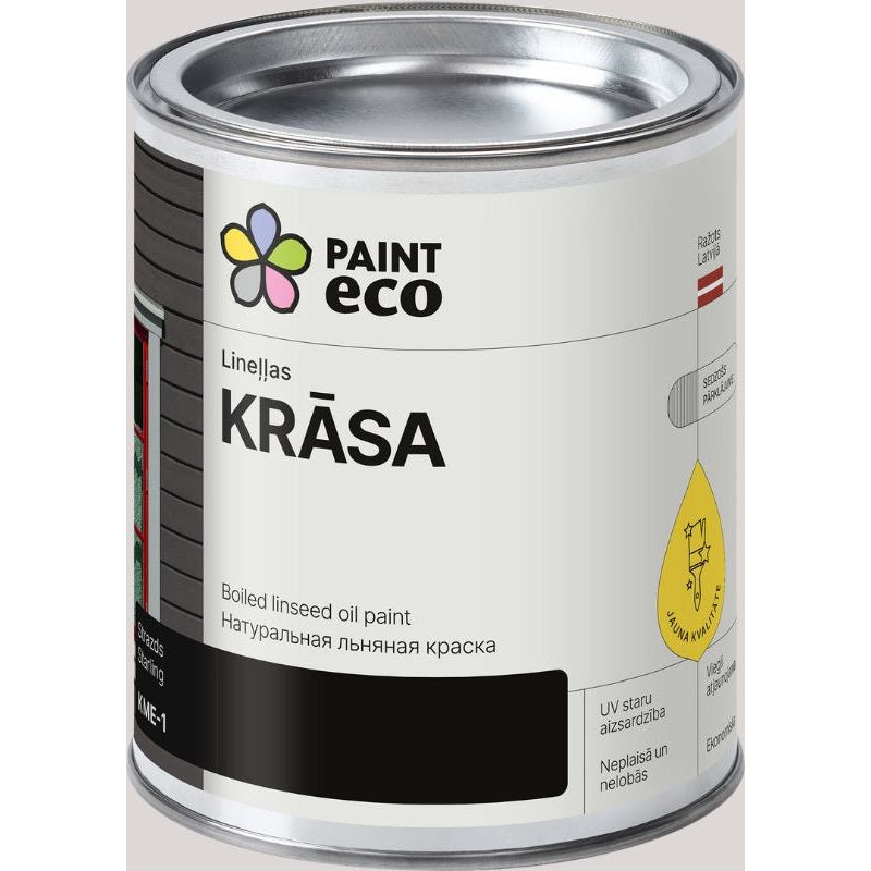Paint Eco Lineļļas pernicas krāsa, tonis: Strazds 10L
