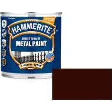 Hammerite Smooth Spīdīga aizsargkrāsa metāla virsmām, gluda virsma, tumši brūna 0.75L