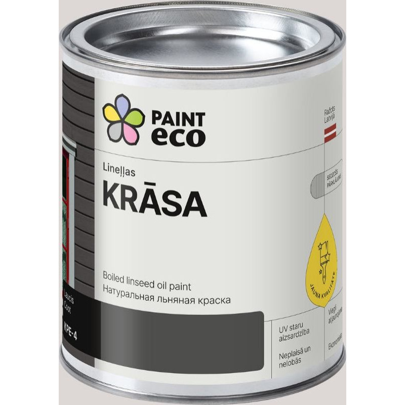 Paint Eco Lineļļas pernicas krāsa, tonis: Laucis 0,75L