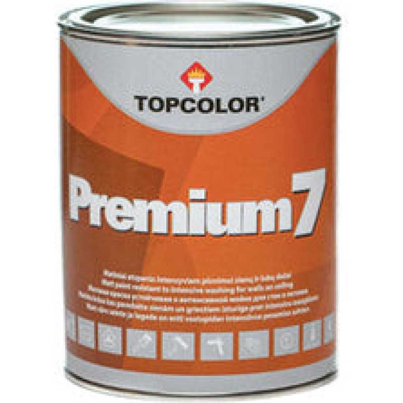 Topcolor PREMIUM 7 0,25L iekšdarbu krāsa