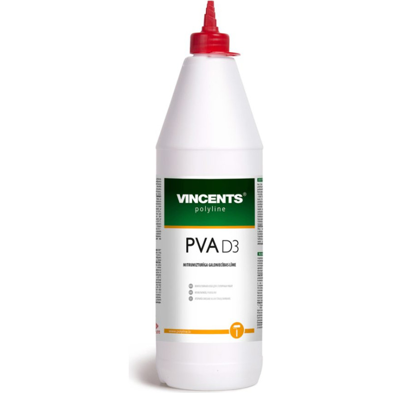 Vincents Polyline PVA D3 ūdens izturīga PVA līme galdniecībai un ražošanai 5kg