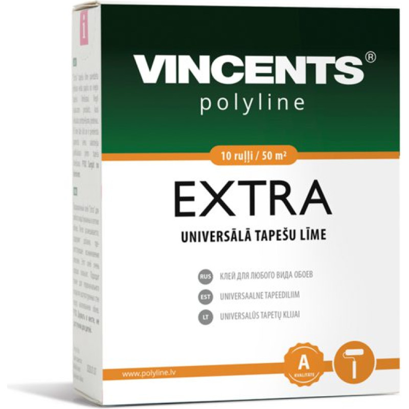 Vincents Polyline EXTRA tapešu līme papīra un vieglajām tapetēm 100g