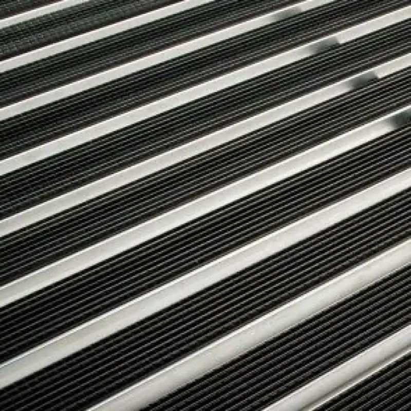 ACO Vario Gumijots kājslauķis, iestrādāts alumīnija joslās, melns, 100x50cm