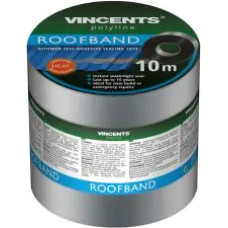 Vincents Polyline Roofband Bitumena blīvējoša lente Alumīnija 7,5cm x 10m