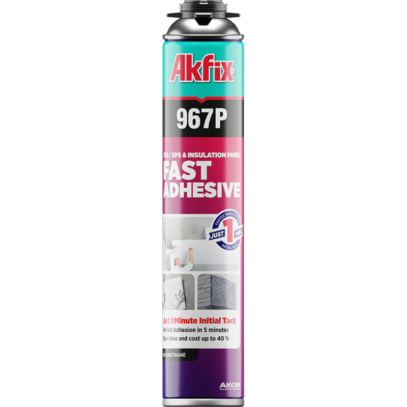 Akfix 967P ātri cietējo&scaron;as profesionālās līmējo&scaron;ās putas GunFoam 750ml