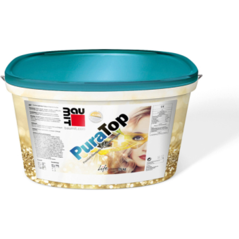 Baumit PuraTop GMF, 2 mm, 3mm biezpiens, lietutiņš, 25 kg, plānkārtas dekoratīvais apmetums intensīviem krāsas toņiem