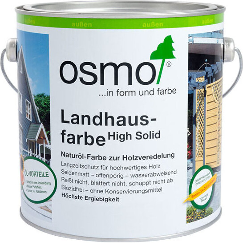 Osmo Landhausfarbe eļļas krāsa 2742 Asfalta pelēka  2,5L