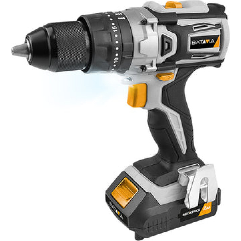 Batavia 18V triecienurbjmašīna (50 Nm) akumulators, lādētājs, koferis