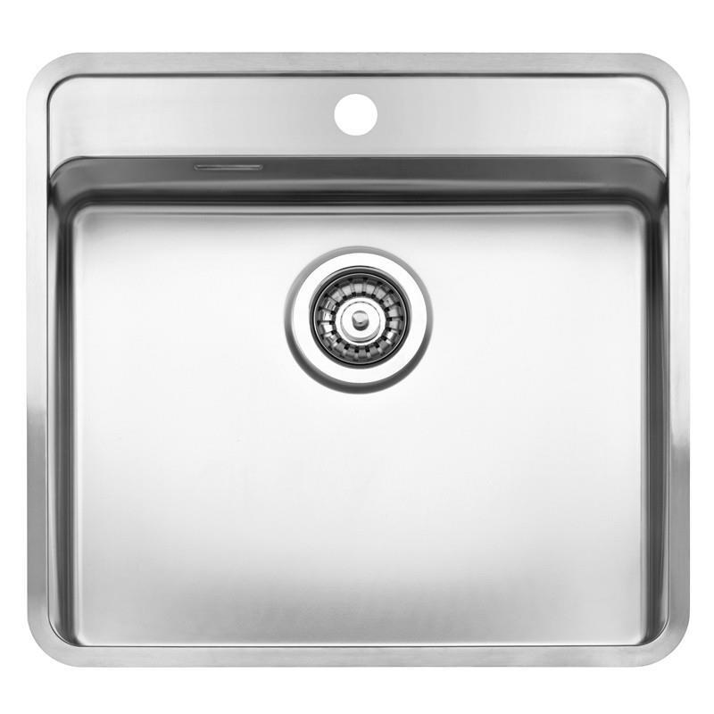 Virtuves izlietne Ohio 50x40 Tapwing (L), viena bļoda ar maisītāja caurumu, 540x510 mm - Image 1